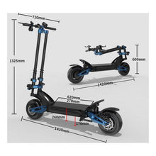 Cargue la imagen en el visor de la galería, trottinette electrique zero 11x dimensions pliee droite